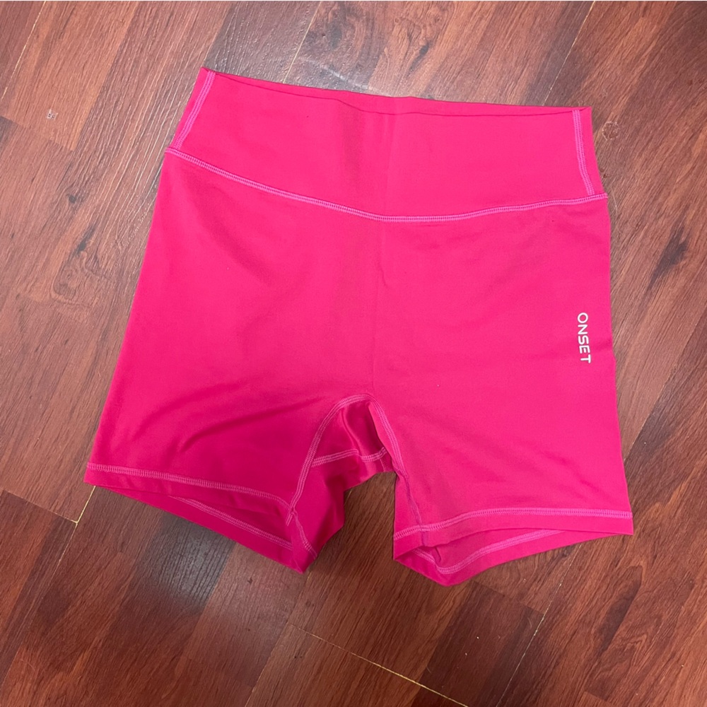 Hot Pink ONSET Biker Shorts